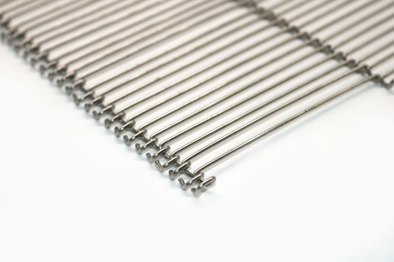 Acier inoxydable Mesh Belt Weave Chain Wire du câble 304 plats de catégorie comestible pour la cuisson de pain