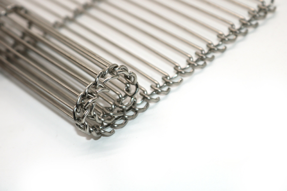 Acier inoxydable Mesh Belt Weave Chain Wire du câble 304 plats de catégorie comestible pour la cuisson de pain