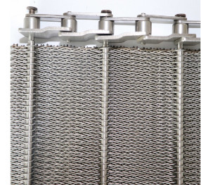 Grillage néerlandais en arête de poisson d'armure de bande de conveyeur d'acier inoxydable
