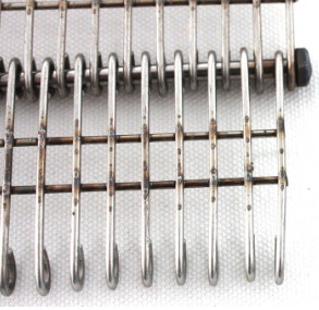 Fil plat Mesh For Oven de bande de conveyeur de lien d'oeil d'acier inoxydable en métal