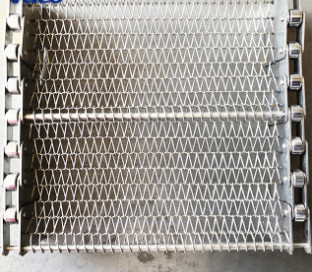 Spirale à hautes températures Mesh Conveyor Chain Belt Metal de l'acier inoxydable 314 310s