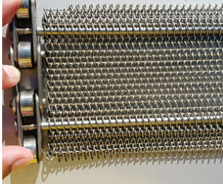 Spirale à hautes températures Mesh Conveyor Chain Belt Metal de l'acier inoxydable 314 310s