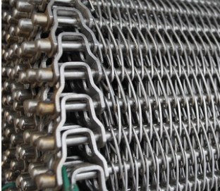 Spirale à hautes températures Mesh Conveyor Chain Belt Metal de l'acier inoxydable 314 310s
