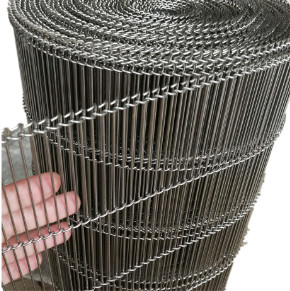 Bande de conveyeur plate adaptée aux besoins du client d'acier inoxydable Flex Belt Wire Mesh Egg