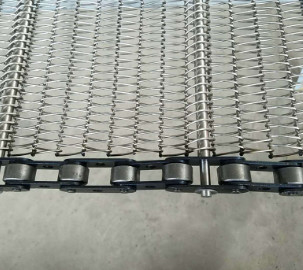Ceinture Mesh Wire de systèmes de convoyeur de l'industrie alimentaire d'acier inoxydable de forme de v