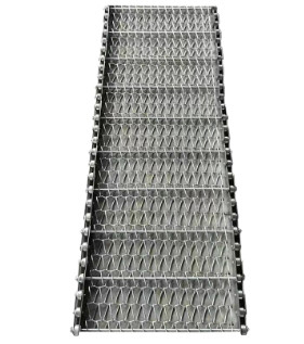 métal Diamond Mesh Steel Wire Conveyor Belt de 1mx0.6m