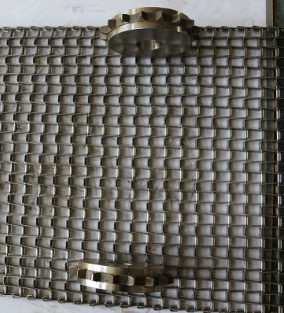 Acier inoxydable fait sur commande Mesh Belt For Manufacturing Plant de fil plat de 20cm-200cm