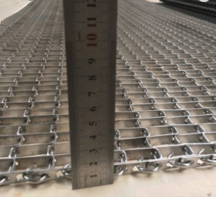 304 bandes de conveyeur d'acier inoxydable Flex Weave Square Wire Mesh