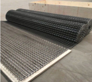 304 bandes de conveyeur d'acier inoxydable Flex Weave Square Wire Mesh