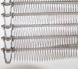 Grille en spirale de fil de l'acier inoxydable SS304 Flex Belt plat pour le convoyeur