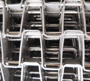Chaîne industrielle Mesh For Assembly Line de bande de conveyeur d'acier inoxydable de fil plat