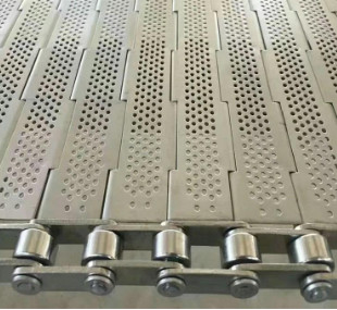Bande de conveyeur perforée de plat à chaînes en métal de l'acier inoxydable SUS304