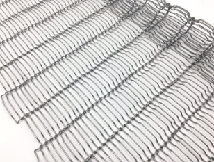 Fil plat en métal d'acier inoxydable Flex Driven Oven Conveyor Belt pour le gâteau de refroidissement