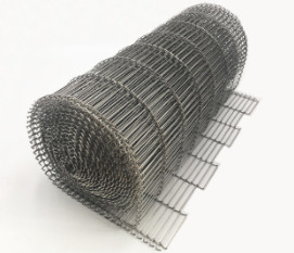 Fil plat en métal d'acier inoxydable Flex Driven Oven Conveyor Belt pour le gâteau de refroidissement