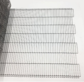 Fil plat en métal d'acier inoxydable Flex Driven Oven Conveyor Belt pour le gâteau de refroidissement
