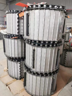 Bande de conveyeur à chaînes galvanisée de plaque d'acier inoxydable pour la puce