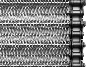 2mm convoyeur à bande de fil de Flex Conveyor Belt Food Grade de 316 appartements