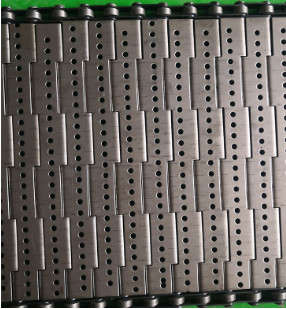 Plat à chaînes perforé de Mesh Conveyor Belt Stainless Steel de fil avec la cloison