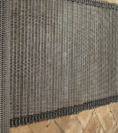 Bande de conveyeur plate industrielle de Flex Wire Extruded Steel Mesh de nourriture pour la cuisson de pain
