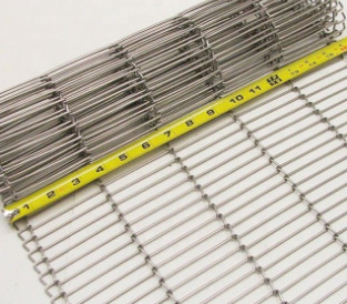 Fil plat résistant à la chaleur Mesh Belt For Bake Conveyor du câble solides solubles 304