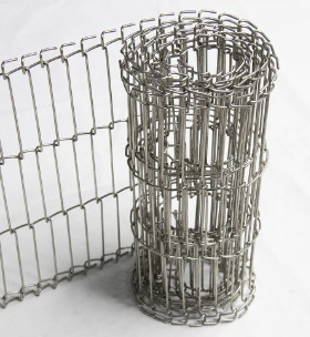 Fil plat résistant à la chaleur Mesh Belt For Bake Conveyor du câble solides solubles 304