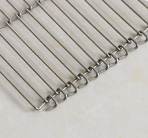Fil plat résistant à la chaleur Mesh Belt For Bake Conveyor du câble solides solubles 304