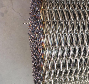 convoyeur Flex Belt Chain Link Mesh plat de l'acier inoxydable 316L