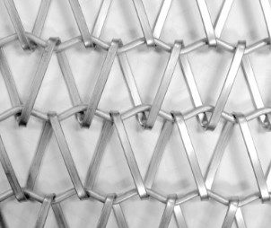 convoyeur Flex Belt Chain Link Mesh plat de l'acier inoxydable 316L