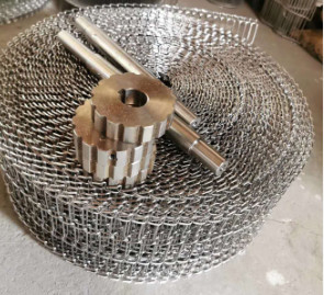 Bande de conveyeur de pizza de la catégorie comestible SUS304 Flex Metal Wire Mesh plat