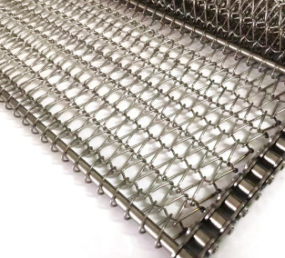 Fil Mesh Flat Wire Mesh Belt d'armure toile de solides solubles 304 pour les écrous secs rôtissant la machine