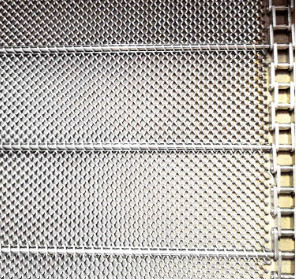 L'industrie alimentaire adaptée aux besoins du client Diamond Mesh Steel Plate Conveyor Belt