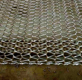 L'industrie alimentaire adaptée aux besoins du client Diamond Mesh Steel Plate Conveyor Belt