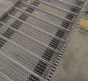Le double fil tissé serti par replis lambrisse Mesh Sheet Conveyor Belt 	1mx0.6m