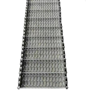 Le double fil tissé serti par replis lambrisse Mesh Sheet Conveyor Belt 	1mx0.6m