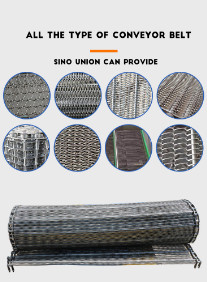 Tôle 304SS expansible Diamond Mesh Panels Conveyor Belt