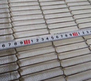 Grillage plat de bande de conveyeur de nourriture d'acier inoxydable du câble 304