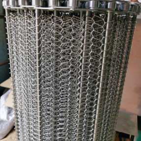 Commande à chaînes de résistance à hautes températures Flex Belt Wire Mesh plat pour le convoyeur