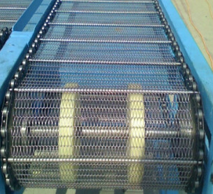 Commande à chaînes de résistance à hautes températures Flex Belt Wire Mesh plat pour le convoyeur