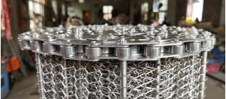 Commande à chaînes de résistance à hautes températures Flex Belt Wire Mesh plat pour le convoyeur