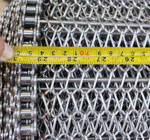 Équilibrez le fil tissé par solides solubles Mesh Fabric Conveyor Belt de l'armure SUS304