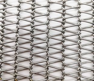 Équilibrez le fil tissé par solides solubles Mesh Fabric Conveyor Belt de l'armure SUS304