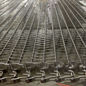 Double milliseconde équilibrée Wire Mesh de bande de conveyeur de l'acier inoxydable SS201