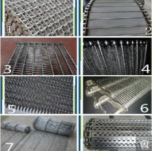 Bande de conveyeur à chaînes en métal d'acier inoxydable Mesh Sprocket Driven
