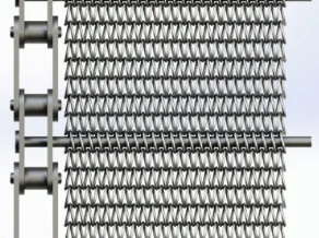 maille d'écran en métal de Flex Conveyor Belt Heavy Duty d'oeil d'acier inoxydable de 1mm