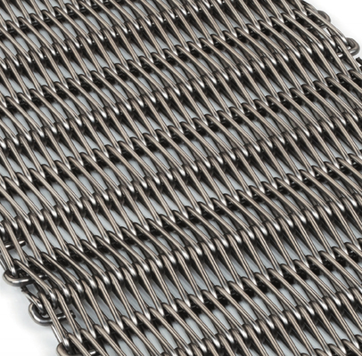 Maille tissée d'écran d'acier inoxydable de ceinture de congélateur de spirale de convoyeur en métal
