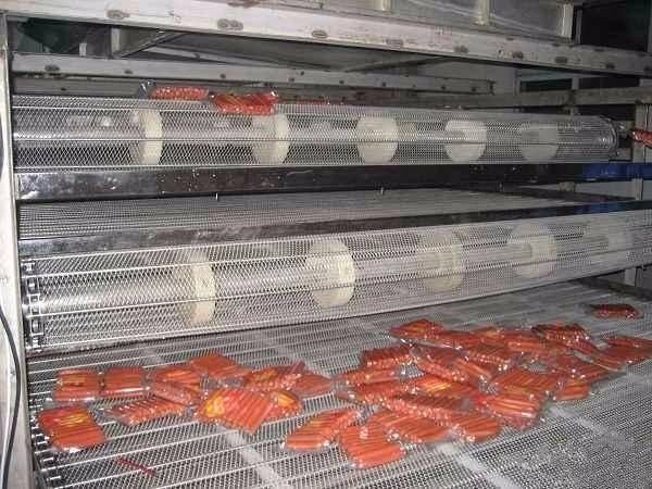 0.5mm-4mm ont équilibré les solides solubles en spirale câblent le four tunnel de Mesh Belt Conveyor For Bakery 9