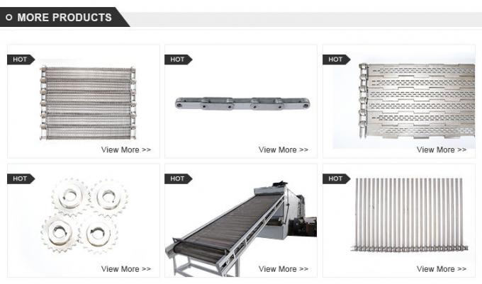 Fil plat Mesh For Oven de bande de conveyeur de lien d'oeil d'acier inoxydable en métal 10