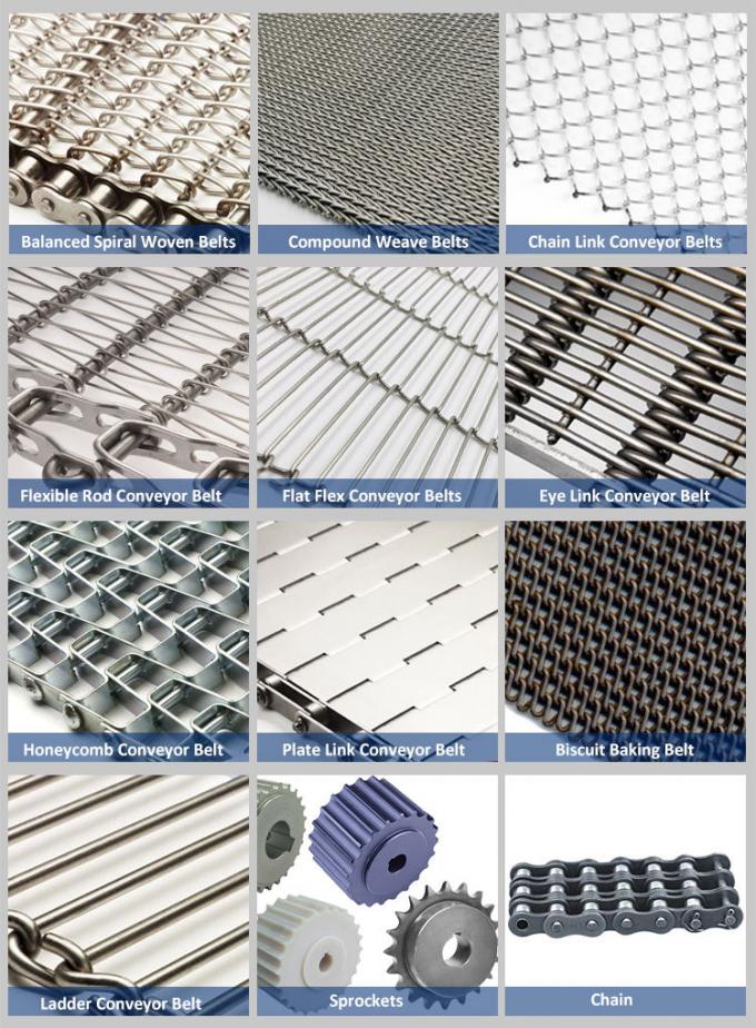 Ceinture de Flex Conveyor Stainless Steel Mesh d'oeil de bord de maillon de chaîne 4