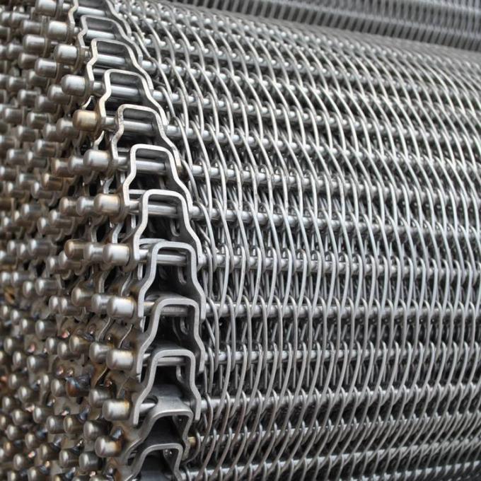 Fabrication Conveyable Mesh Wire de bande de conveyeur d'acier inoxydable de SUS316L 12